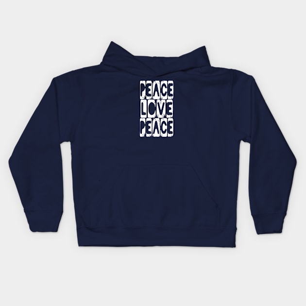 Peace & Love Kids Hoodie by PlanetMonkey